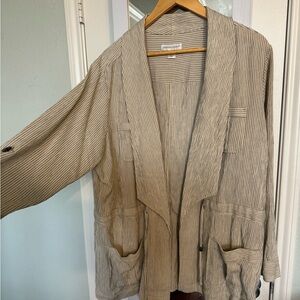 Light weight Blazer Black and Tan